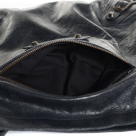 Balenciaga Chevre Classic Hardware Flat Messenger Black 10 of 12