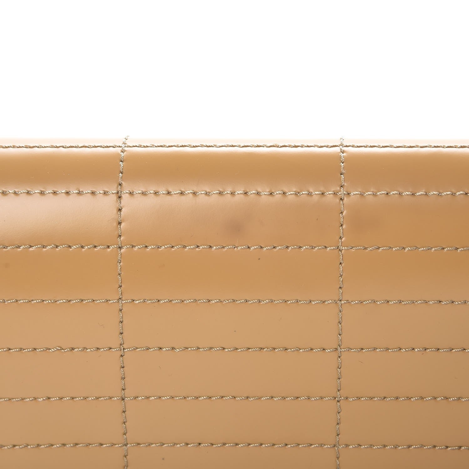 Chanel Glazed Calfskin Stitched Accordion Flap Beige 9 of 11