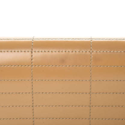 Chanel Glazed Calfskin Stitched Accordion Flap Beige 9 of 11