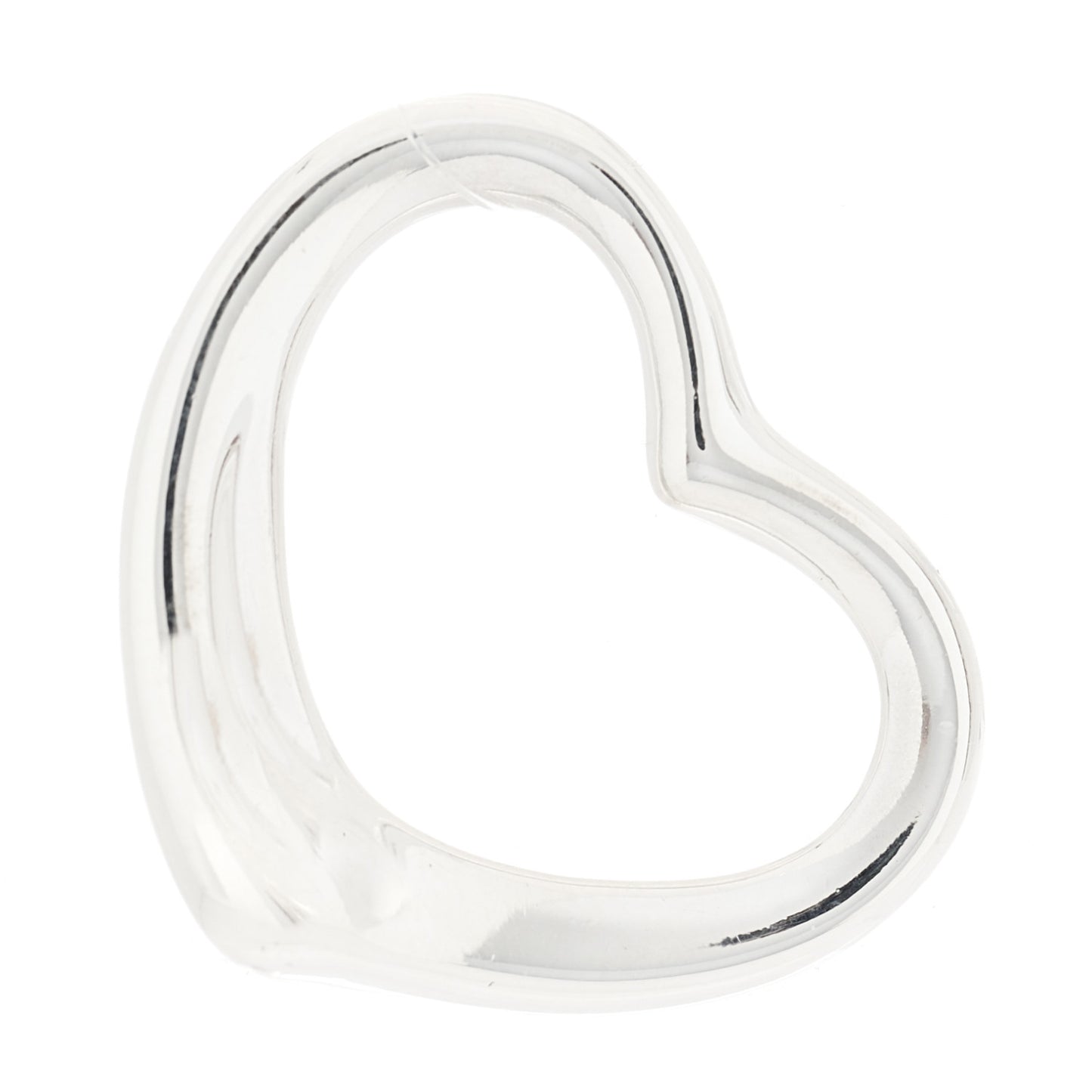 Sterling Silver 22mm Elsa Peretti Open Heart Pendant