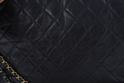 Chanel Aged Calfskin Quilted Large Gabrielle Hobo Black 12 of 13