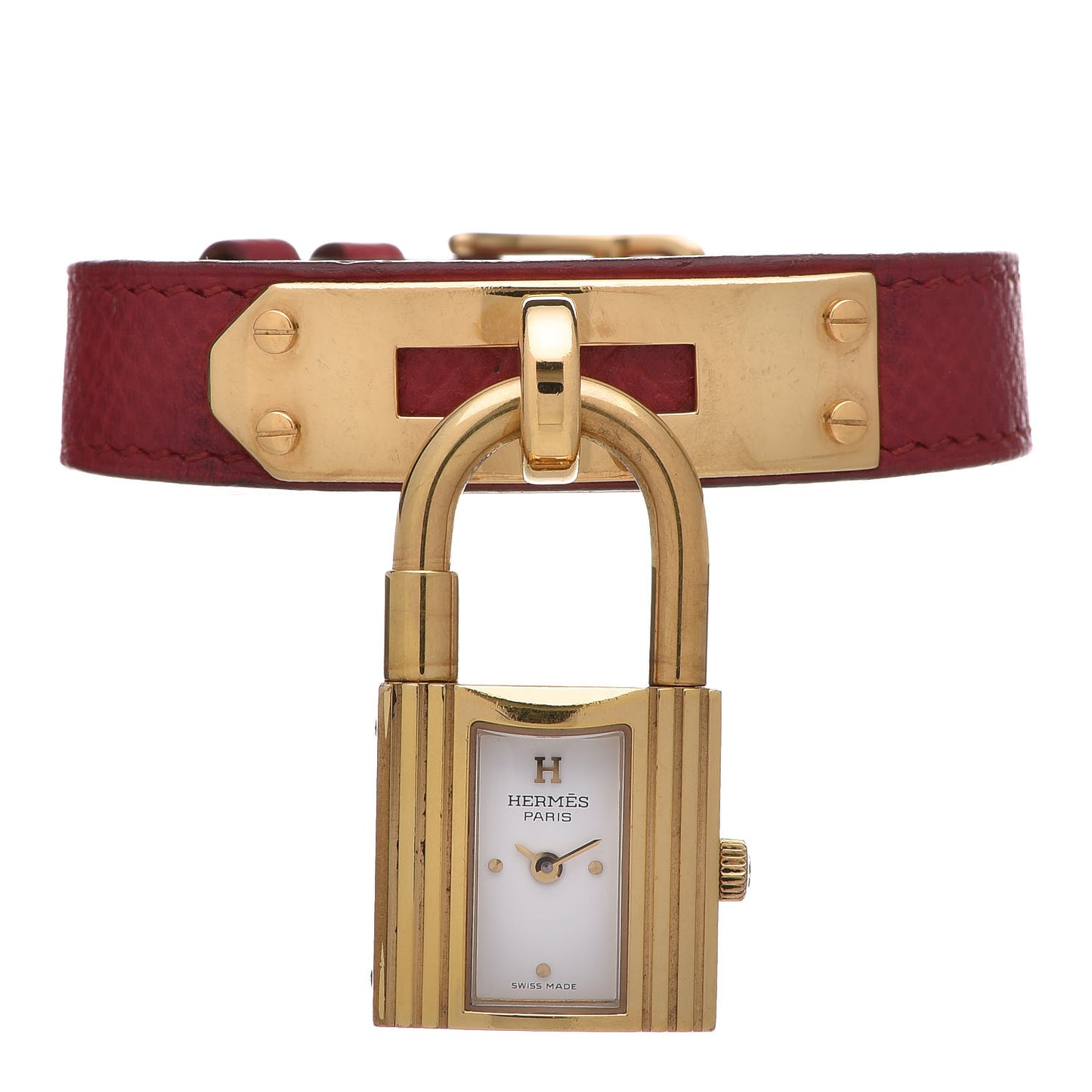 Stainless Steel Courchevel 20mm Kelly Cadena Quartz Watch Rouge