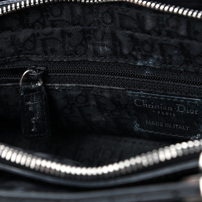Christian Dior Patent Cannage Stitched Small Lady East West Lady Dior Black 6 of 6