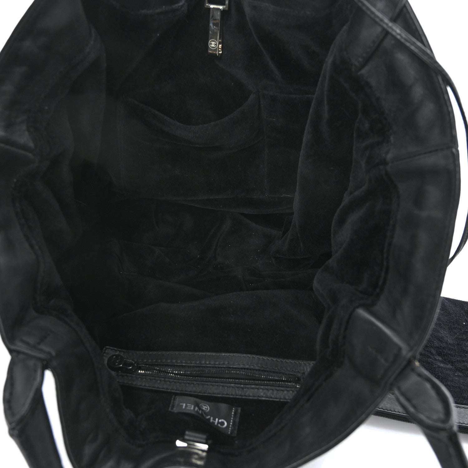 Chanel Cotton Net CC Tote Black 6 of 13