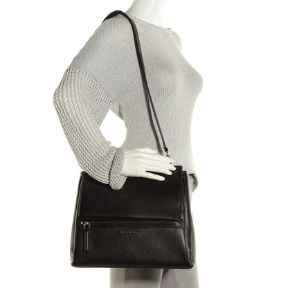 Givenchy Calfskin Small Pandora Pure Flap Bag Black 2 of 8