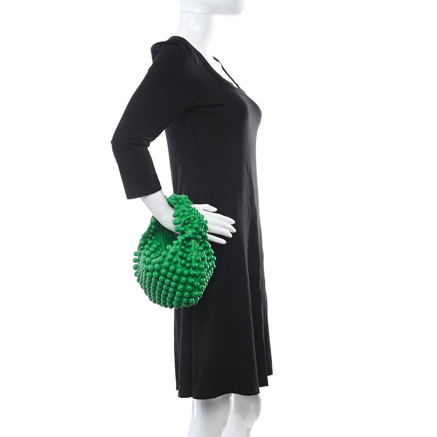 Nappa Studded Intrecciato Mini Jodie Parakeet