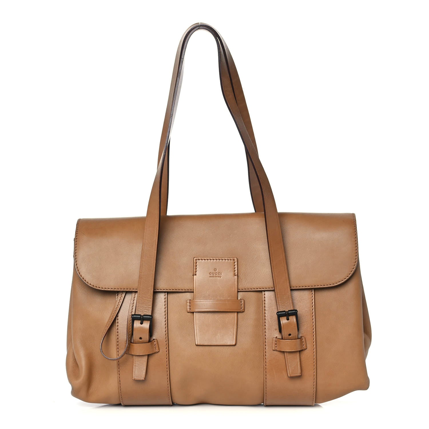 Gucci Calfskin Shoulder Bag Light Brown 1 of 15