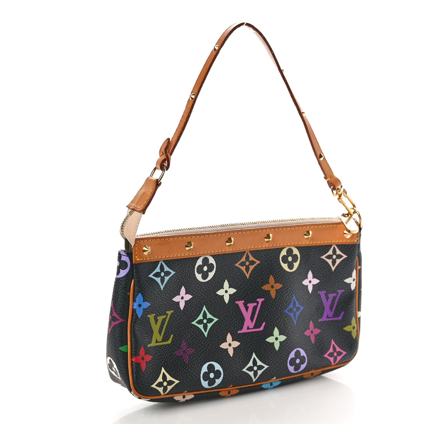Monogram Multicolor Pochette Accessories Black
