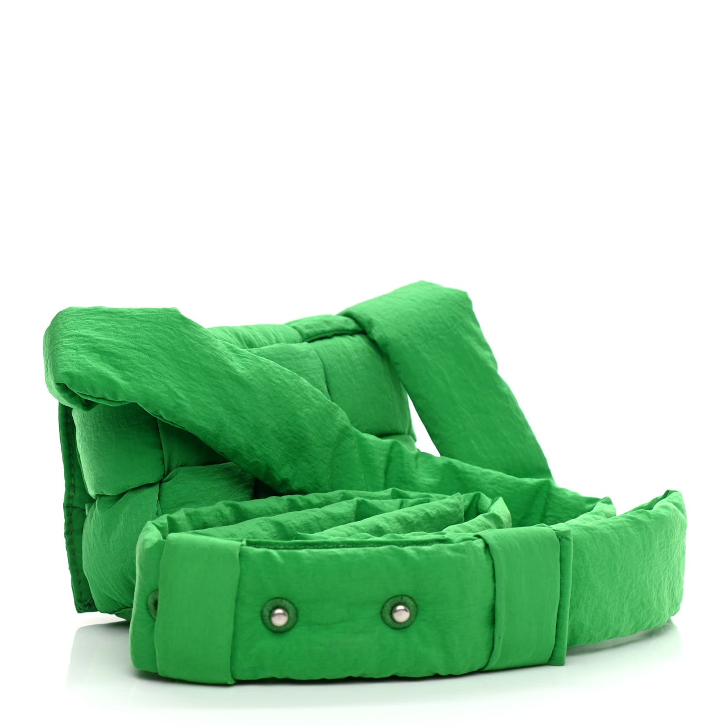Nylon Intrecciato Padded Tech Candy Cassette Bag Parakeet