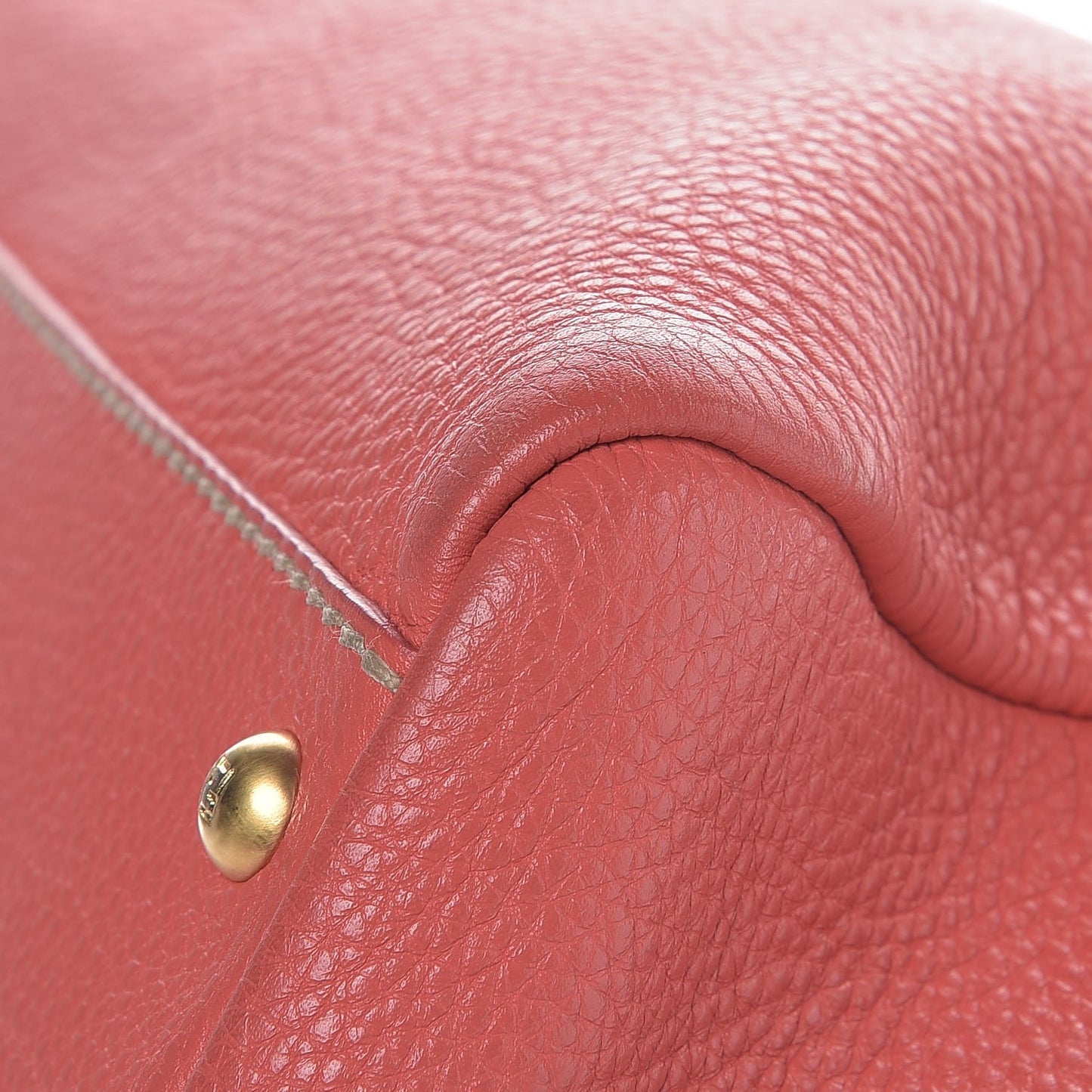 Cuoio Romano Selleria Large Peekaboo Iconic Satchel Coral