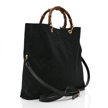 Gucci GG Monogram Bamboo Reversible Tote Black 5 of 18