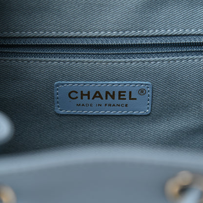 Chanel Caviar Quilted Business Affinity Backpack Blue 6 of 8