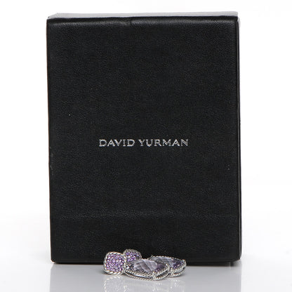 David Yurman Sterling Silver Lavender Amethyst 36mm Chatelaine Drop Earrings 7 of 8