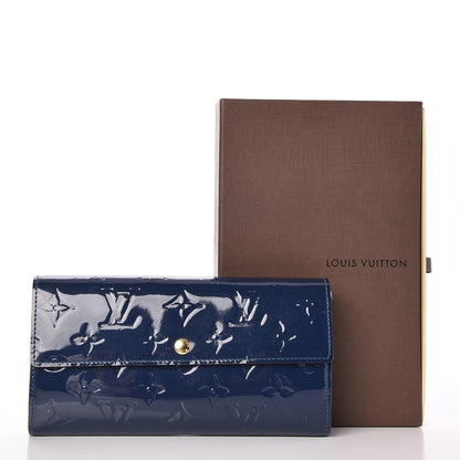 Louis Vuitton Vernis Sarah Wallet Grand Blue 7 of 7