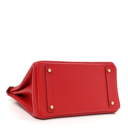 Hermes Epsom Birkin 30 Rouge Casaque 4 of 14