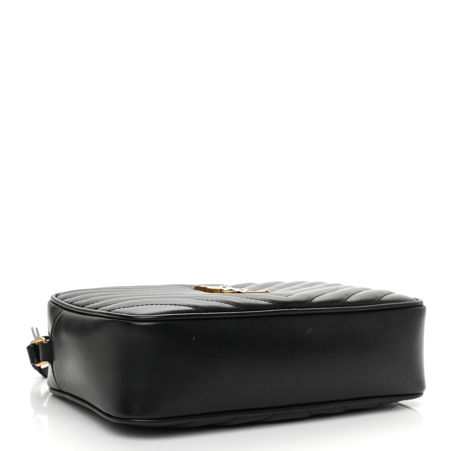 Calfskin Matelasse Monogram Lou Camera Bag Black