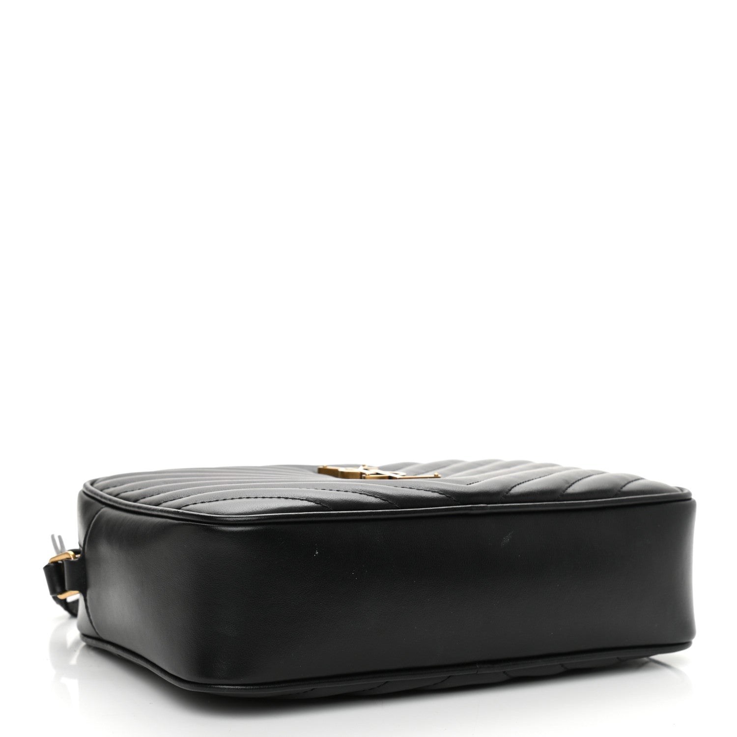 Saint Laurent Calfskin Matelasse Monogram Lou Camera Bag Black 4 of 8