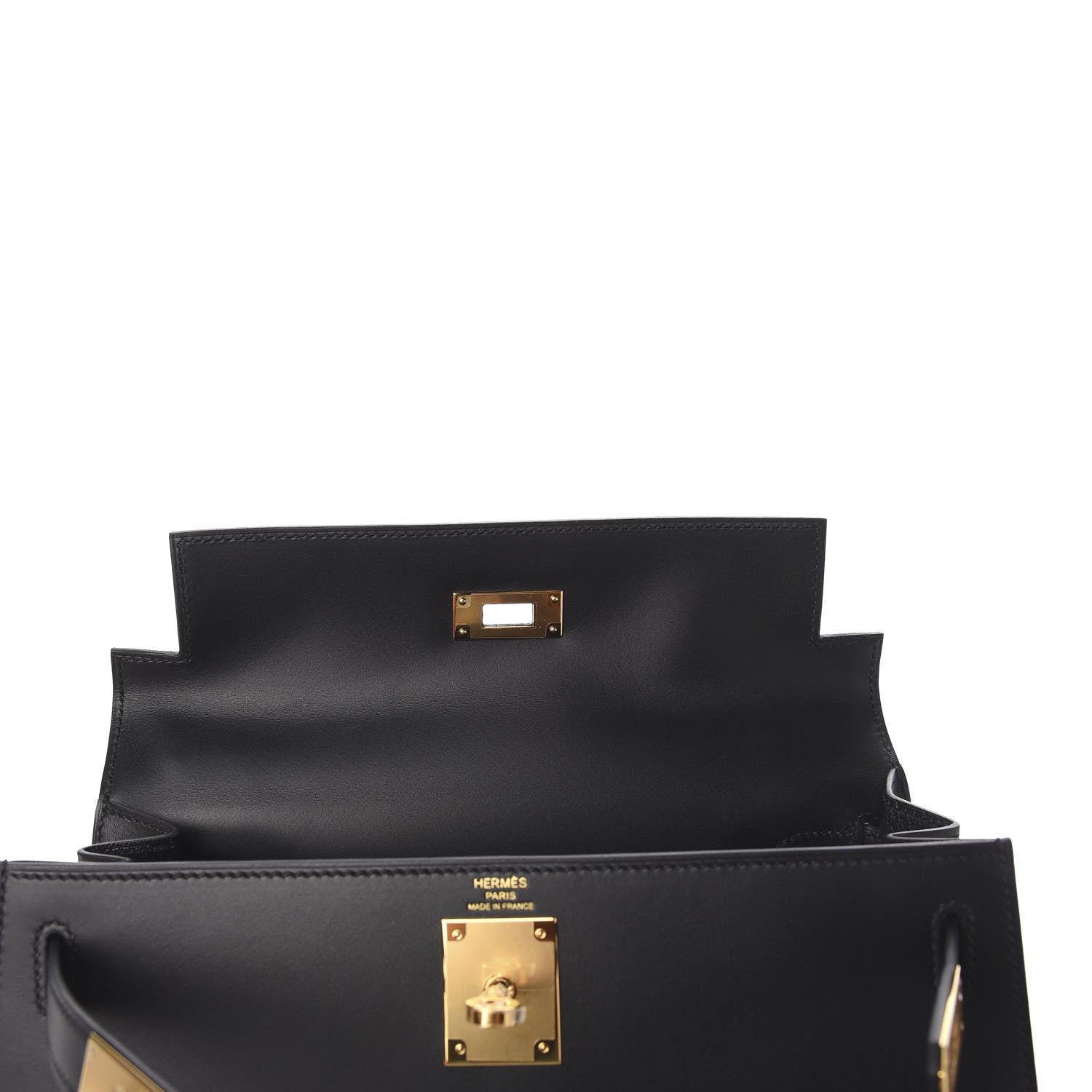 Hermes Sombrero Kelly Sellier 28 Black 28 of 36