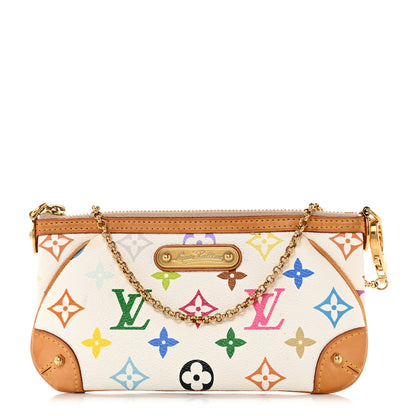 Louis Vuitton Monogram Multicolor Pochette Milla MM White 1 of 10
