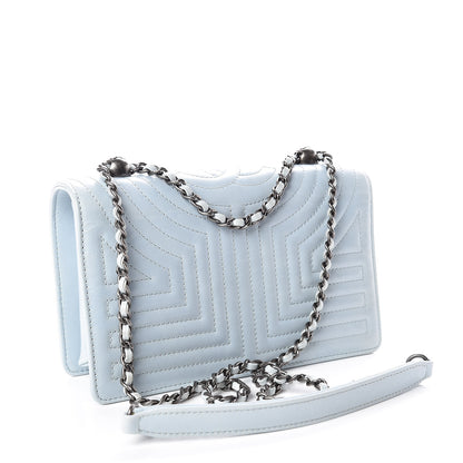 Chanel Calfskin Quilted Small Korean Garden Flap Light Blue 3 of 10