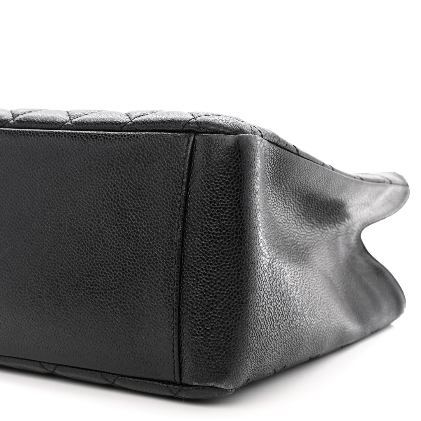 Caviar Quilted Grand Shopping Tote GST Black