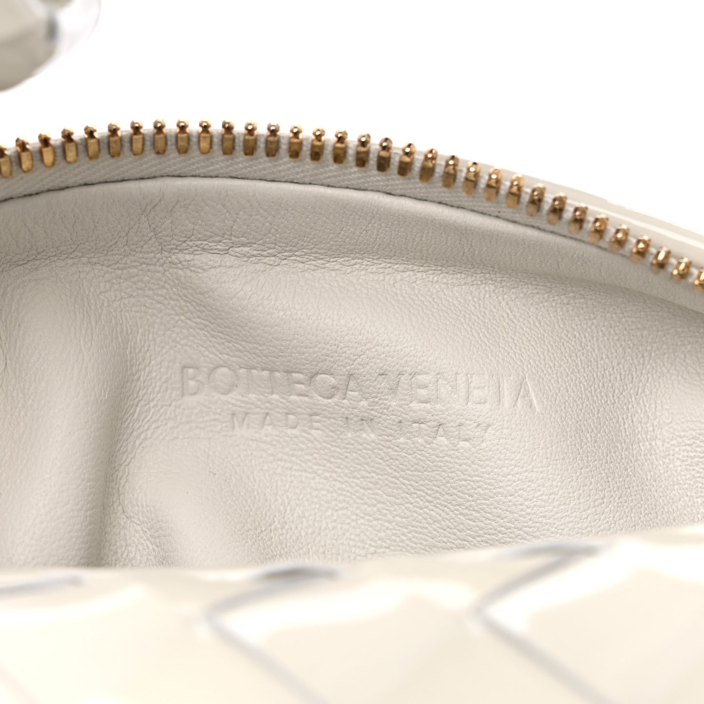 Patent Nappa Intrecciato Mini Jodie White
