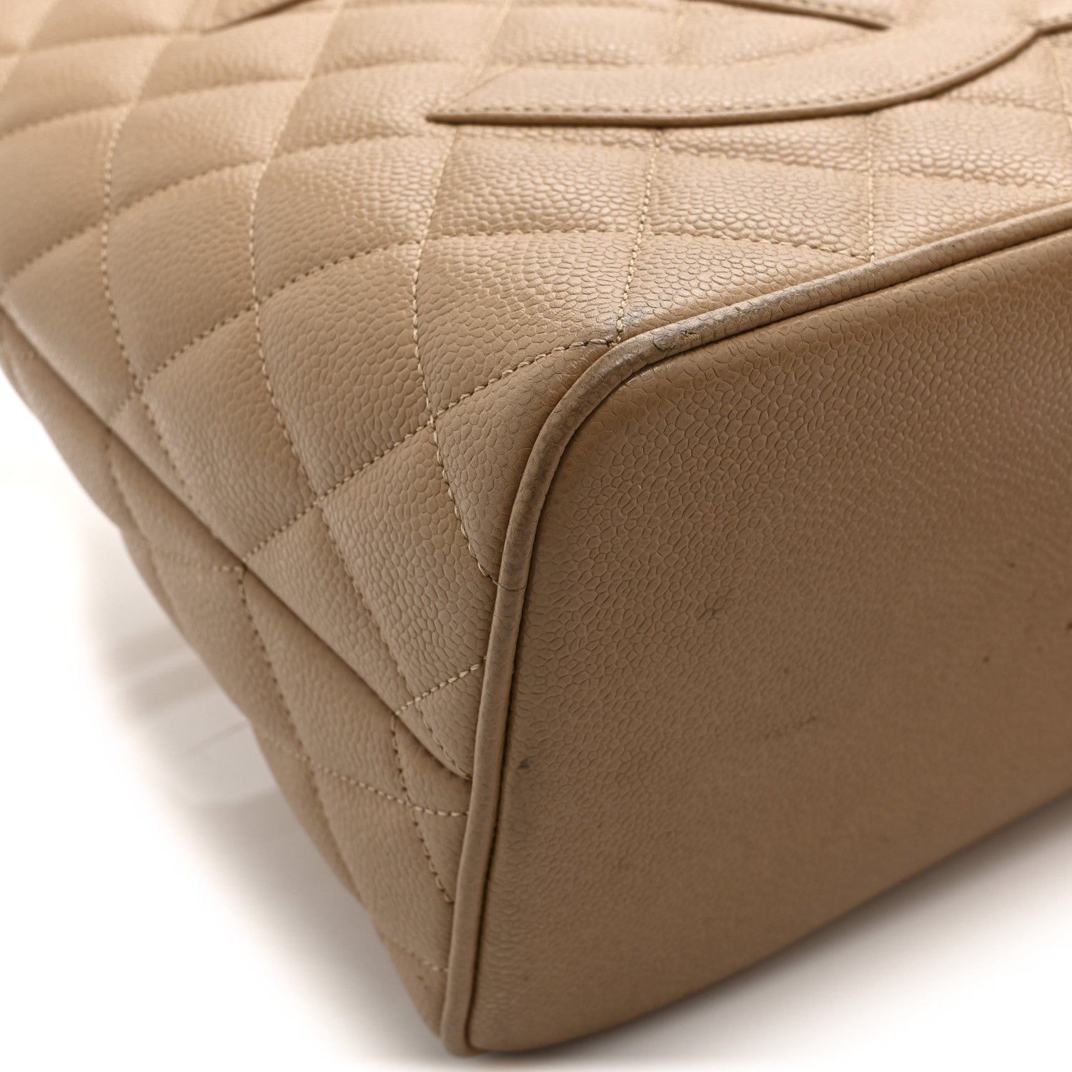 Chanel Caviar Quilted Medallion Tote Beige 13 of 15