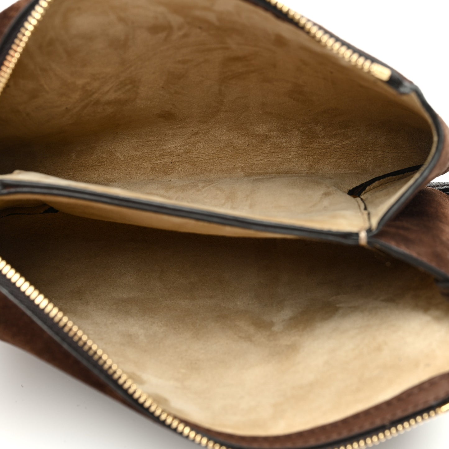 Suede Calfskin Mini Nu Twin Bag Mocha