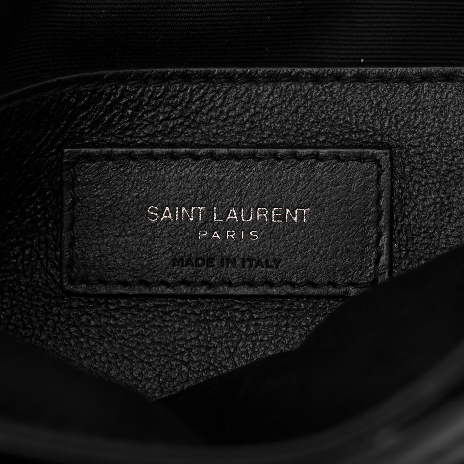 Saint Laurent Crinkled Calfskin Matelasse Monogram Baby Niki Chain Satchel Black 7 of 11