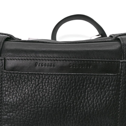 Proenza Schouler Pebbled Calfskin Double Sided PS Courier Bag Black 6 of 12