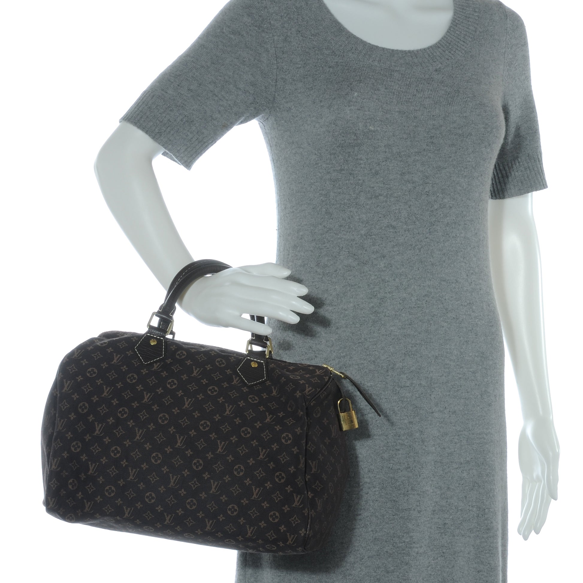 Louis Vuitton Mini Lin Speedy 30 Ebene 2 of 7