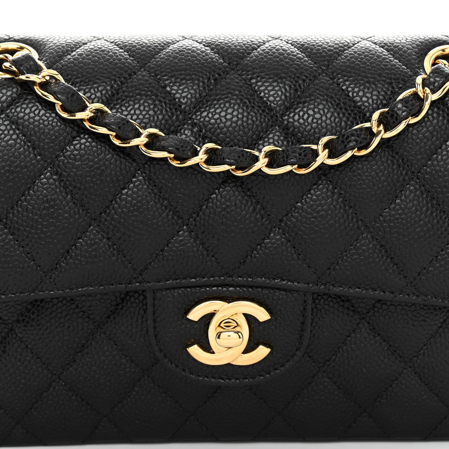 Chanel Caviar Quilted Small Double Flap Black 8 of 10