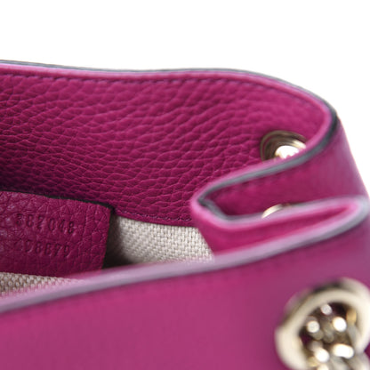 Gucci Cellarius Calfskin Small Soho Chain Shoulder Bag Bright Bouganville 11 of 13
