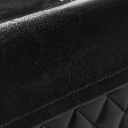 Chanel Lambskin Quilted Medium Double Flap Black 20 of 24