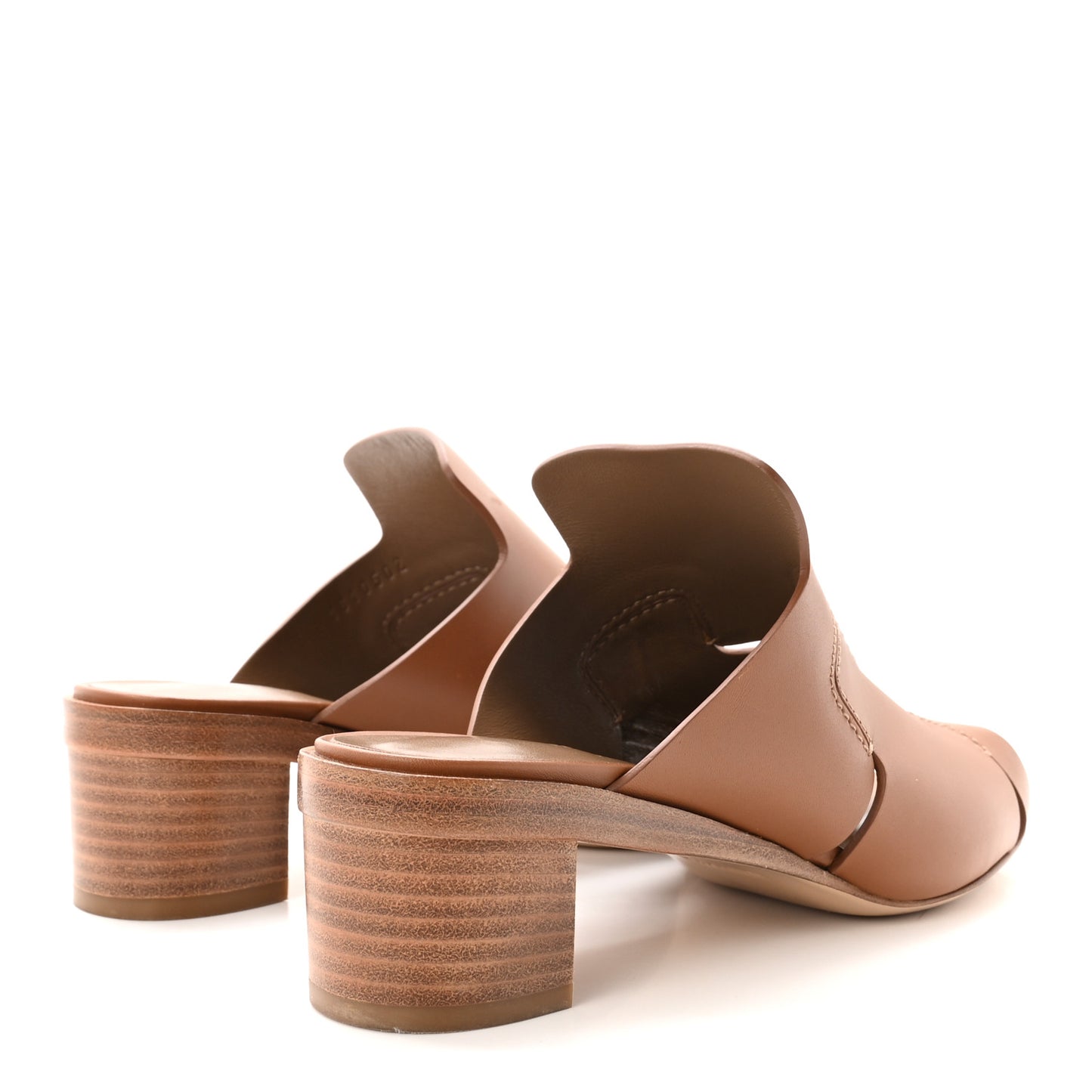 Calfskin Right Mules 36 Palissandre