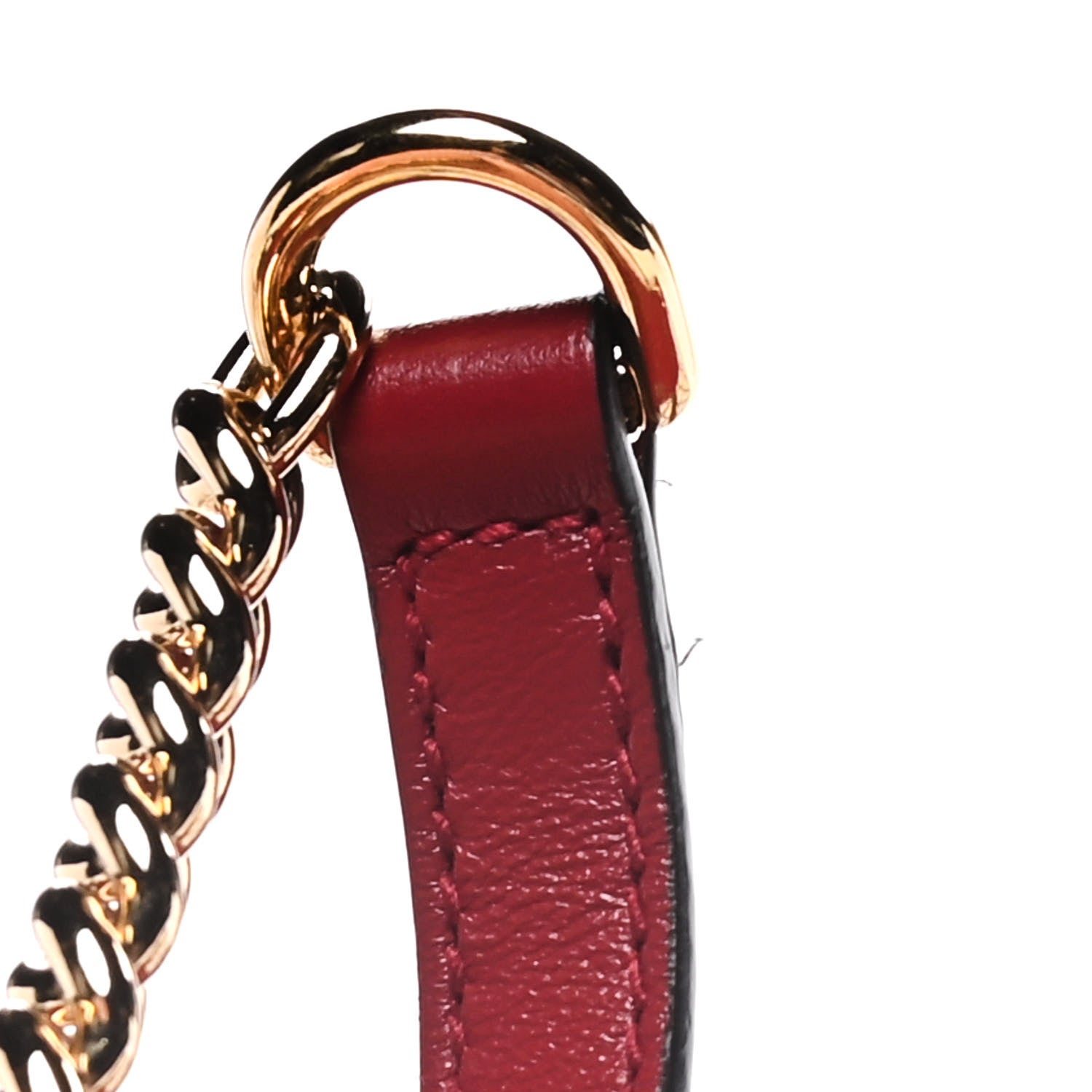 Gucci Tweed GG Monogram Large Rajah Chain Tote White Black Romantic Cherry 16 of 17