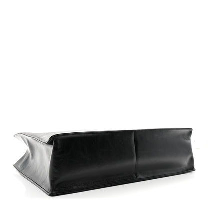 Chanel Shiny Aged Calfskin Shopping Bag Black 4 of 10