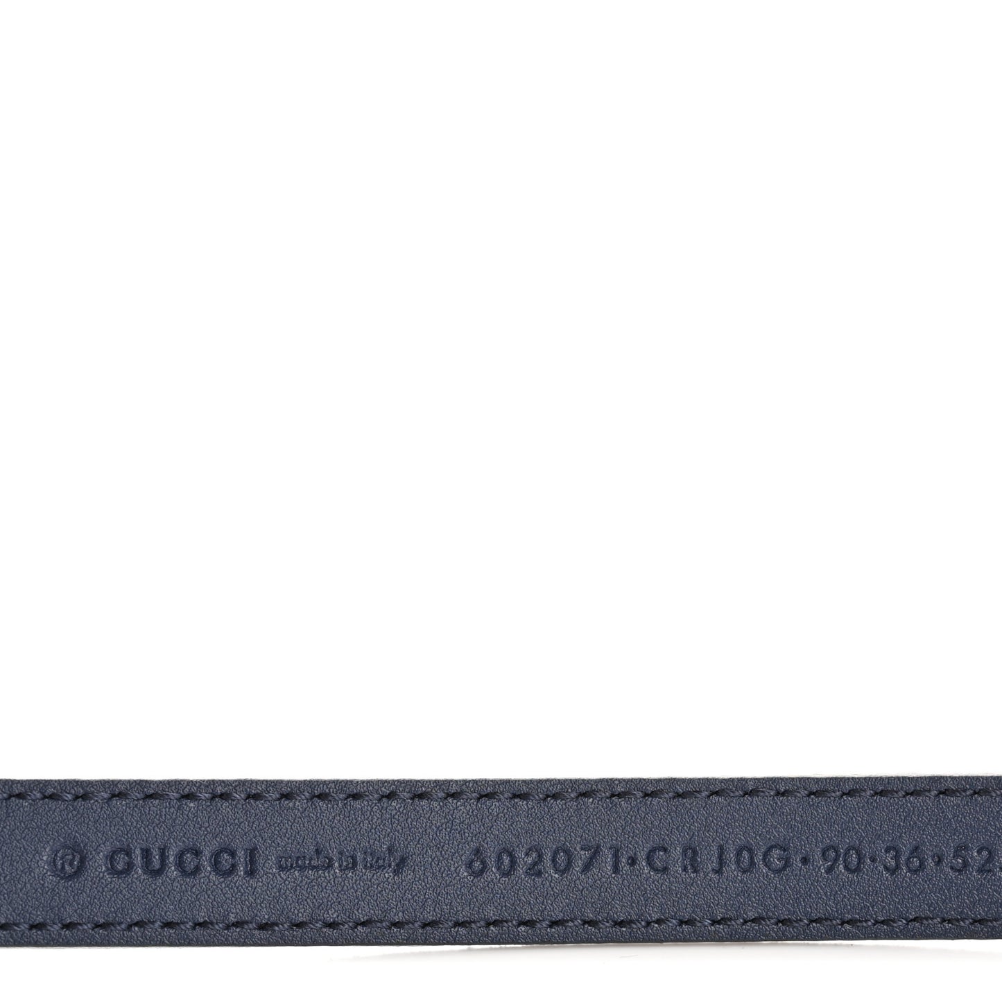 Suede Calfskin Torchon Double G 15mm Belt 90 36 Blue Agata