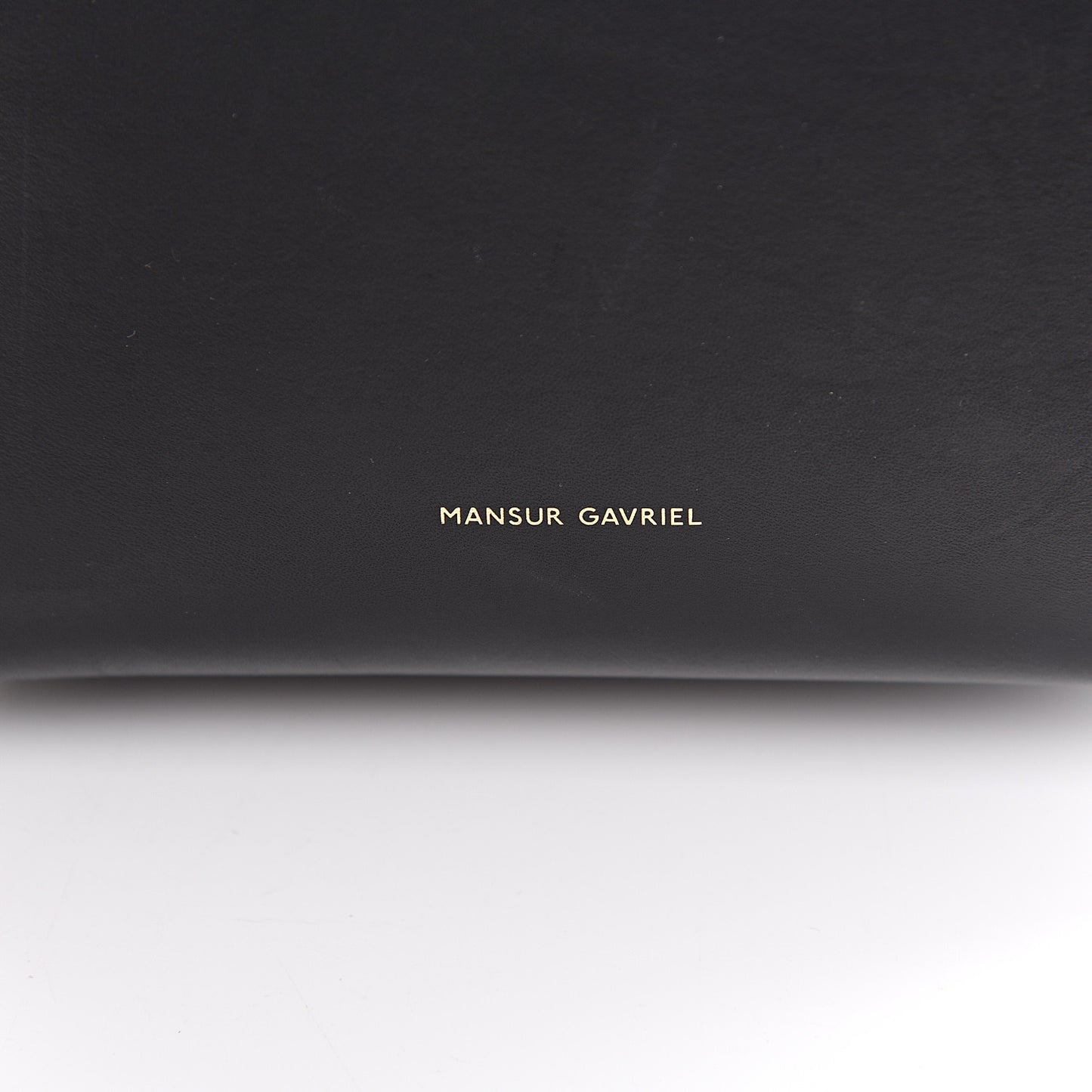 Vegetable Tanned Calfskin Mini Bucket Bag Black Blu