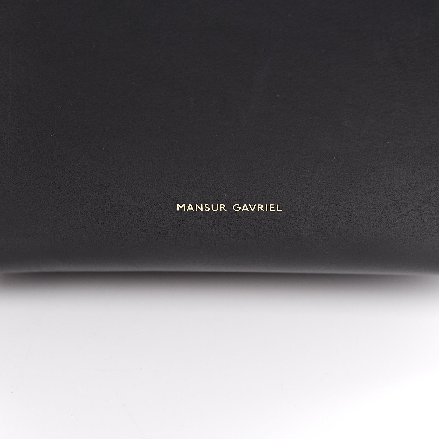 Mansur Gavriel Vegetable Tanned Calfskin Mini Bucket Bag Black Blu 5 of 16