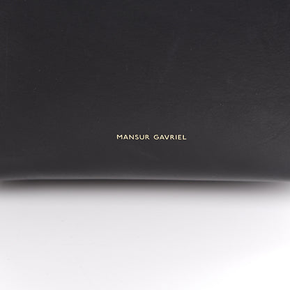 Mansur Gavriel Vegetable Tanned Calfskin Mini Bucket Bag Black Blu 5 of 16
