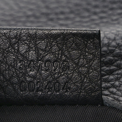 Gucci Pebbled Calfskin Soho Flap Belt Bag Black 7 of 11
