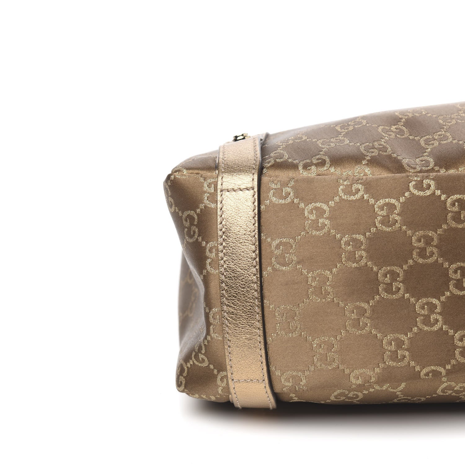 Gucci Satin Monogram Medium Abbey Shoulder Bag Bronze 7 of 9