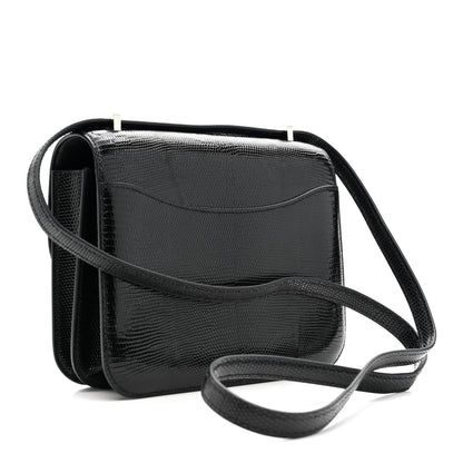 Hermes Lizard Constance 18 Black 4 of 12