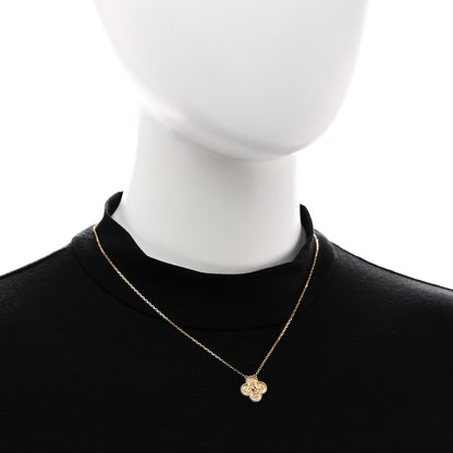 Van Cleef & Arpels 18K Yellow Gold Vintage Alhambra Pendant Necklace 2 of 6