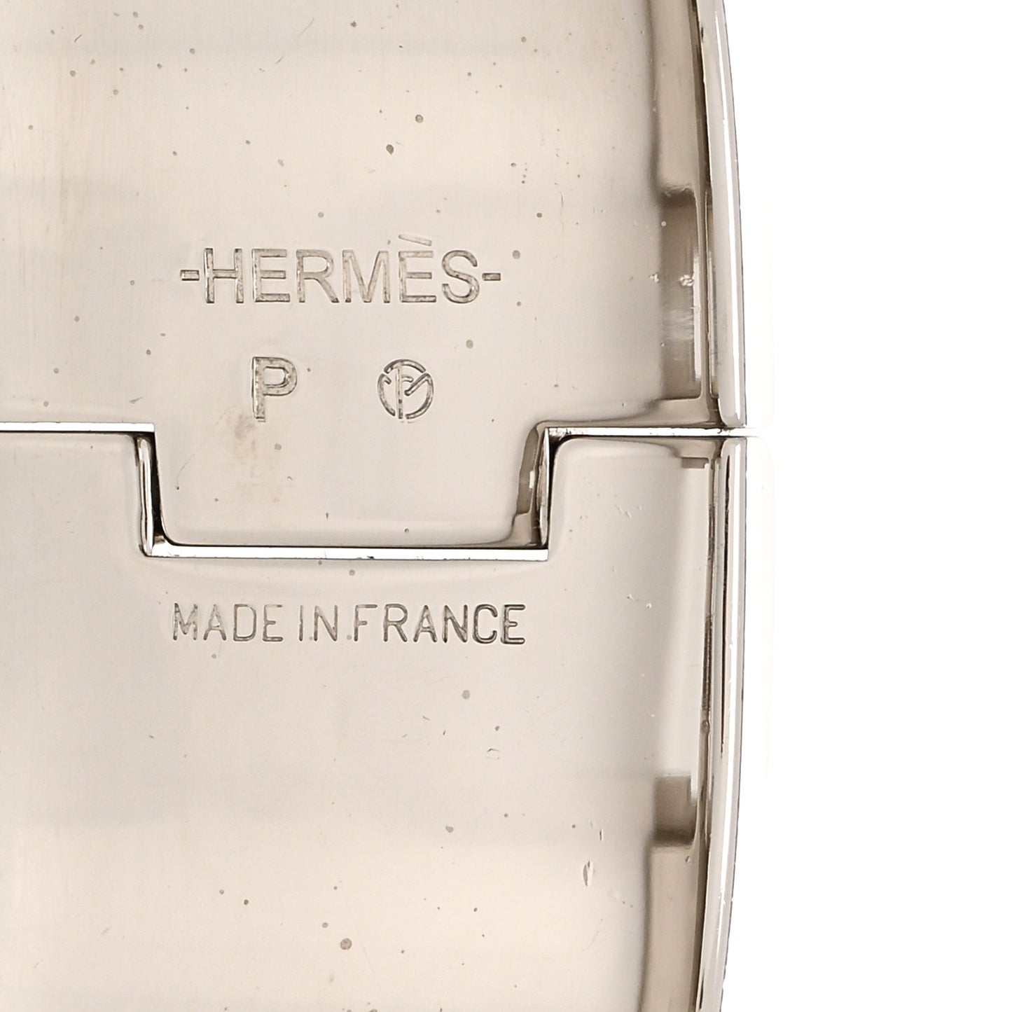 Enamel Wide Clic Clac H Bracelet PM Blanc Percale