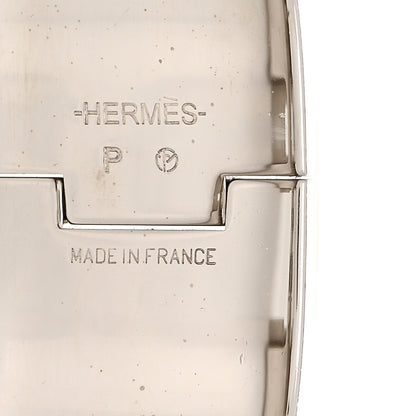Hermes Enamel Wide Clic Clac H Bracelet PM Blanc Percale 4 of 4