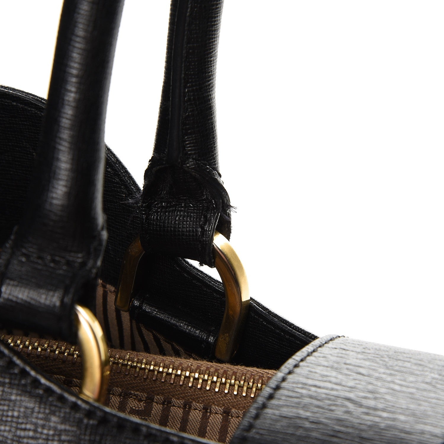 Fendi Vitello Elite Chameleon Shopper Tote Black 9 of 21