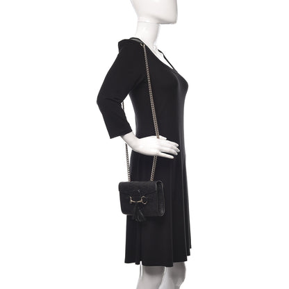 Gucci Guccissima Mini Emily Shoulder Bag Black 2 of 9