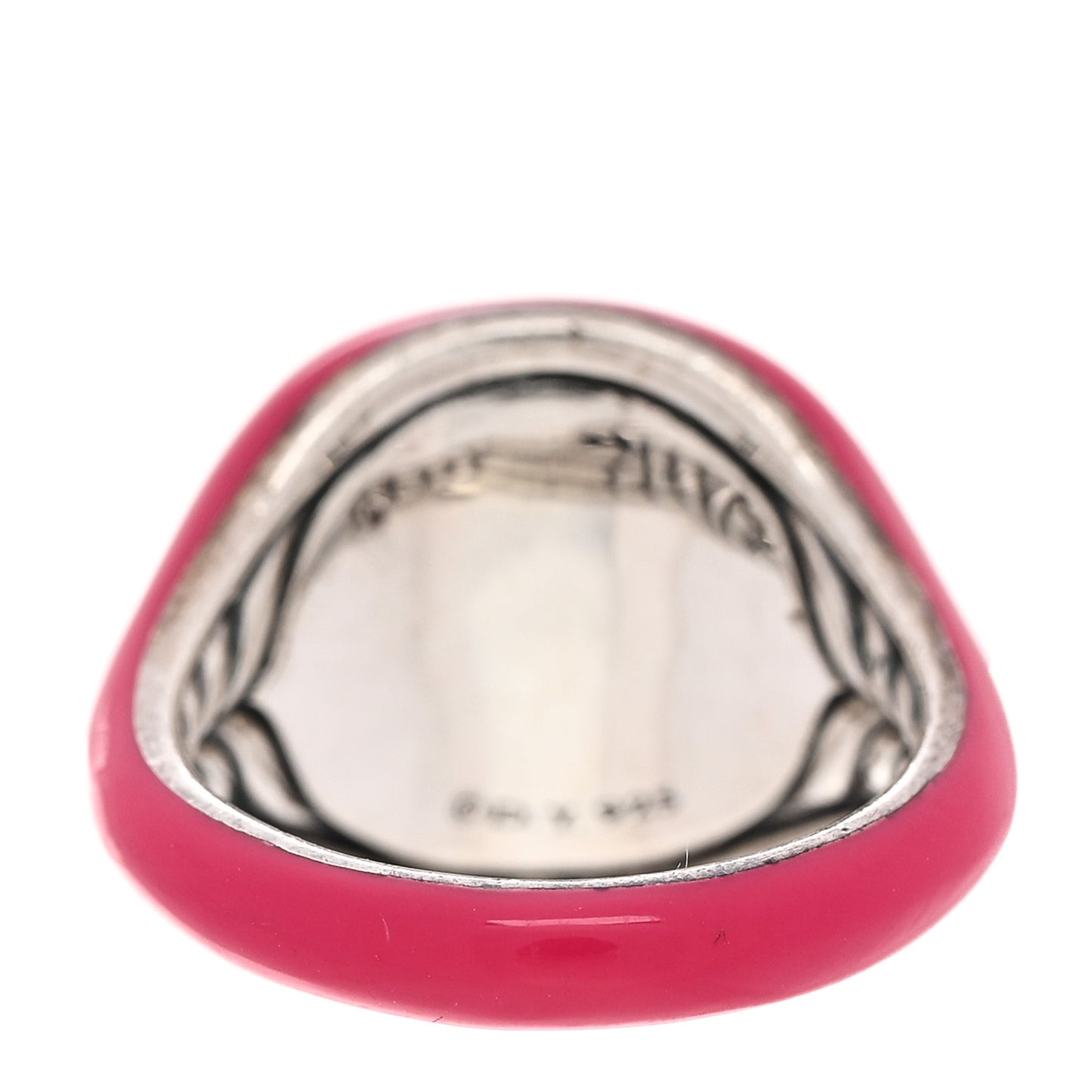 Sterling Silver Pinky Ring 44 3 Pink
